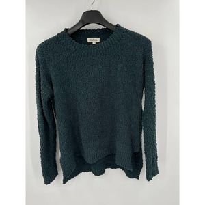 Listicle blue green mohair and acrylic women's sweater size large